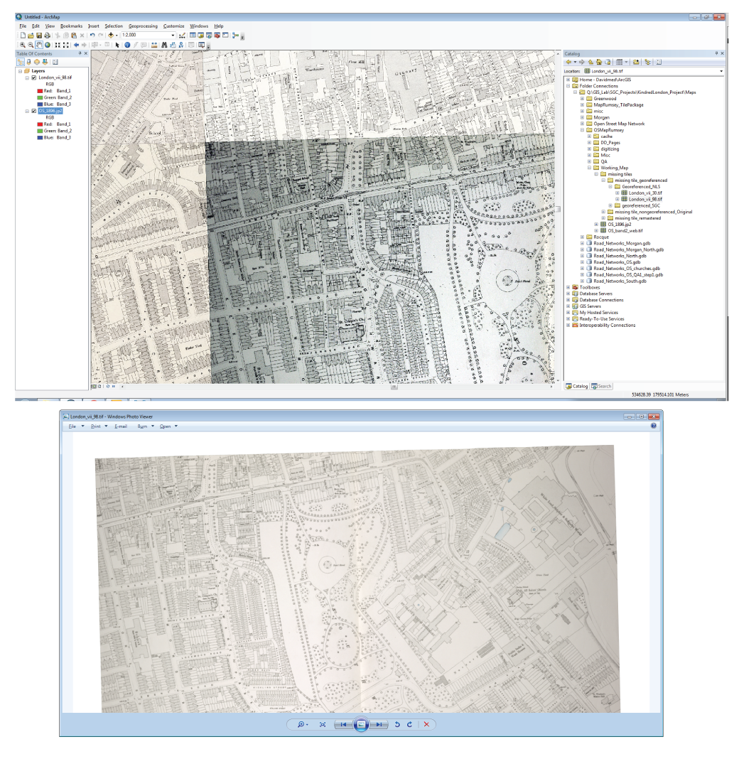 washed out image in ArcMap